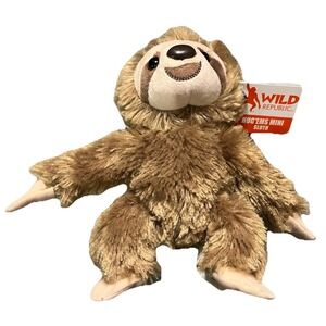 Wild Republic Hugems Mini Sloth Plush Stuffed Animal Hanging Toy NWT 7‎ Inches